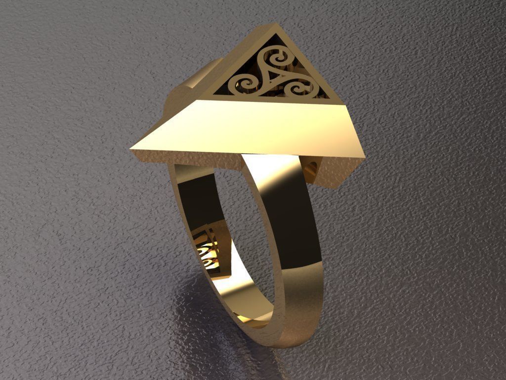 pyramid ring 02 3D print model_35