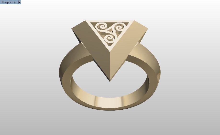 pyramid ring 02 3D print model_26