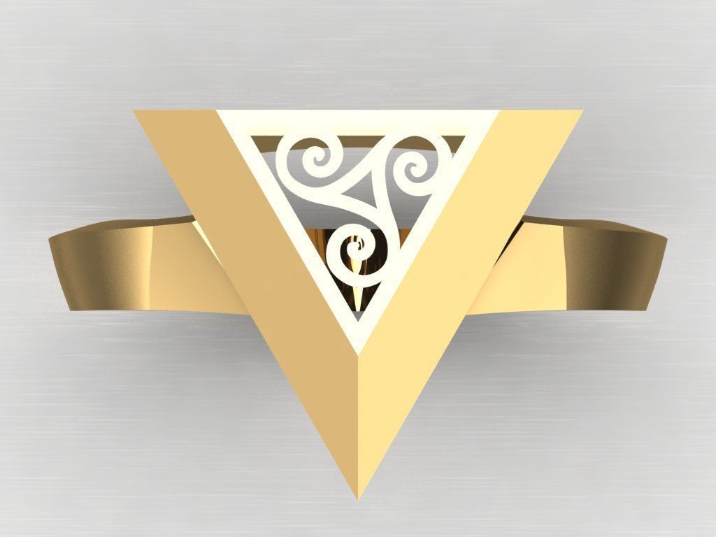 pyramid ring 02 3D print model_22