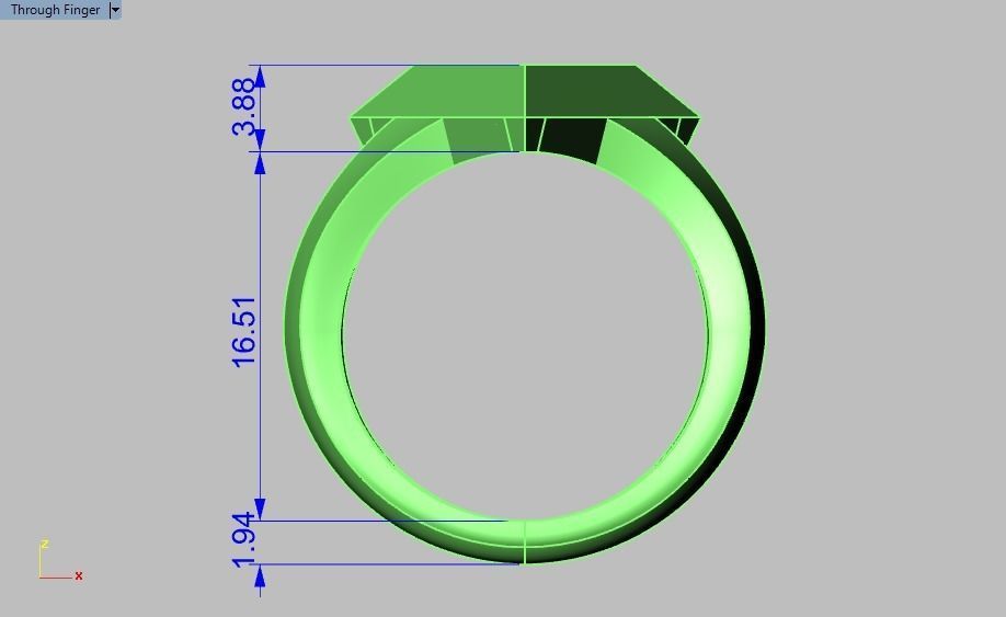 pyramid ring 02 3D print model_8