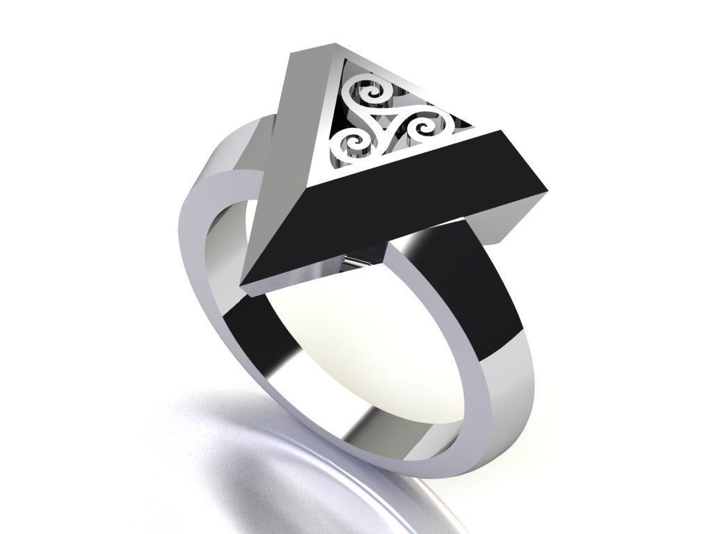 pyramid ring 02 3D print model_10