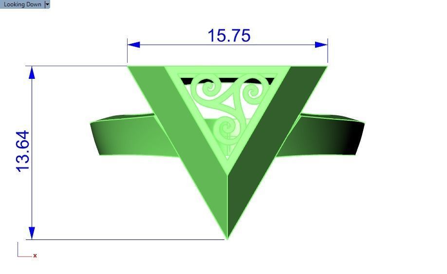 pyramid ring 02 3D print model_6