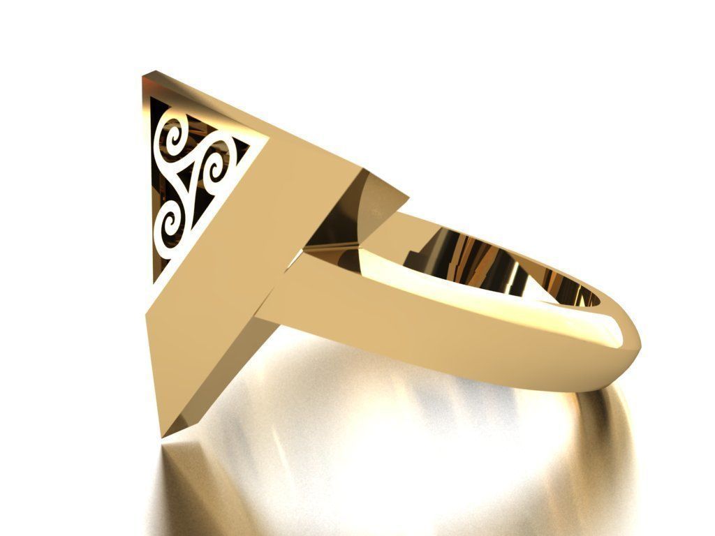 pyramid ring 02 3D print model_1