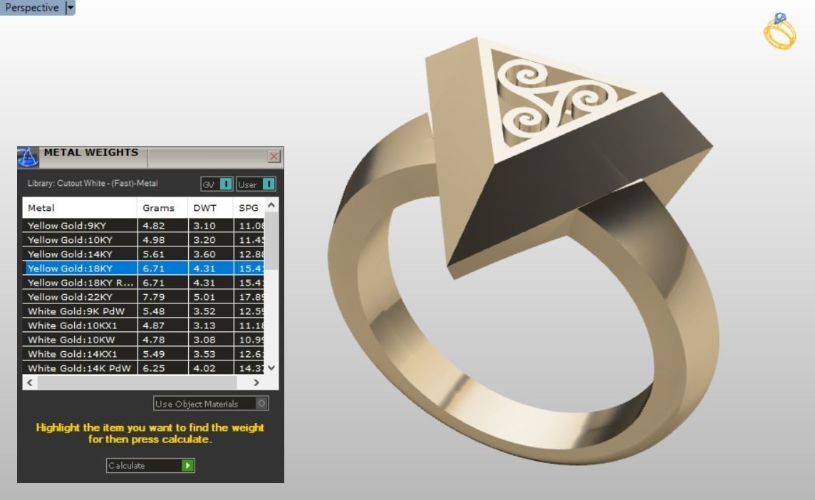 pyramid ring 02 3D print model_11