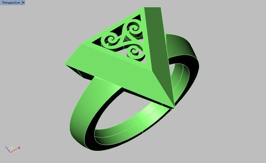 pyramid ring 02 3D print model_30