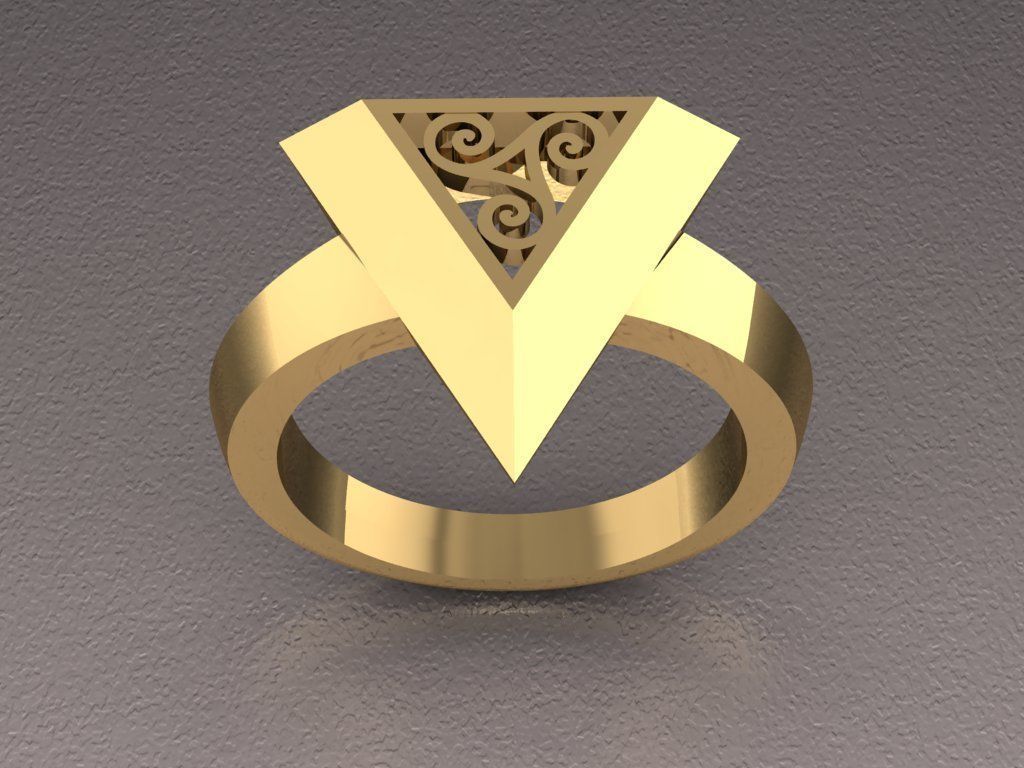 pyramid ring 02 3D print model_19