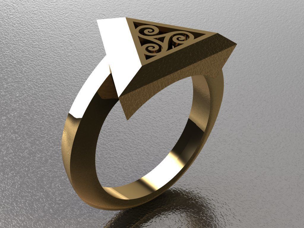 pyramid ring 02 3D print model_36