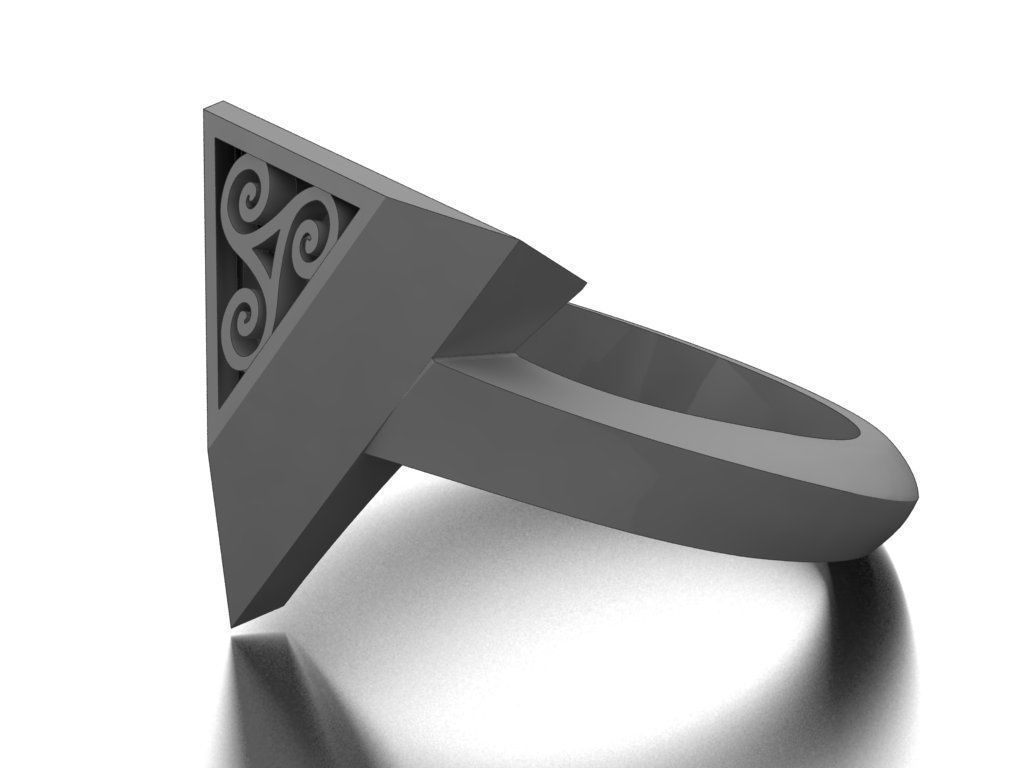 pyramid ring 02 3D print model_4