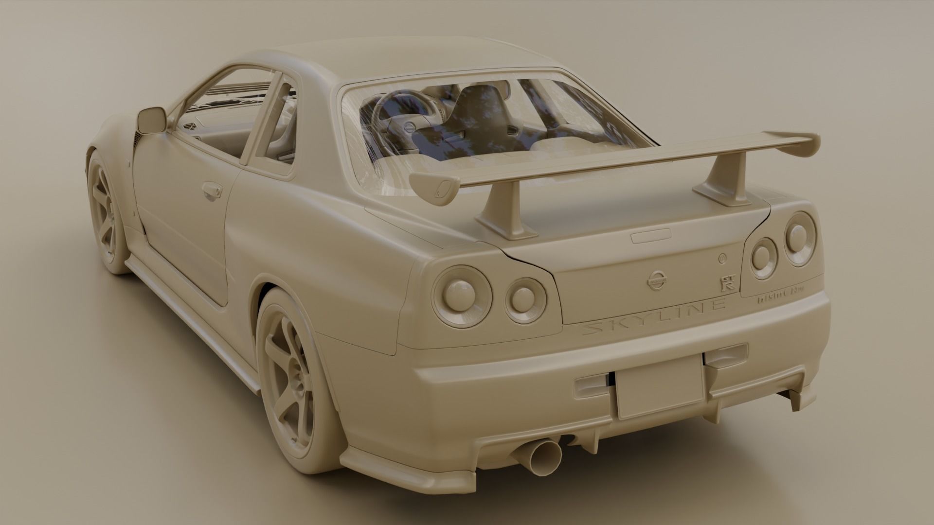 Nissan Skyline GTR R34 Nismo Z-Tune  3D model_17
