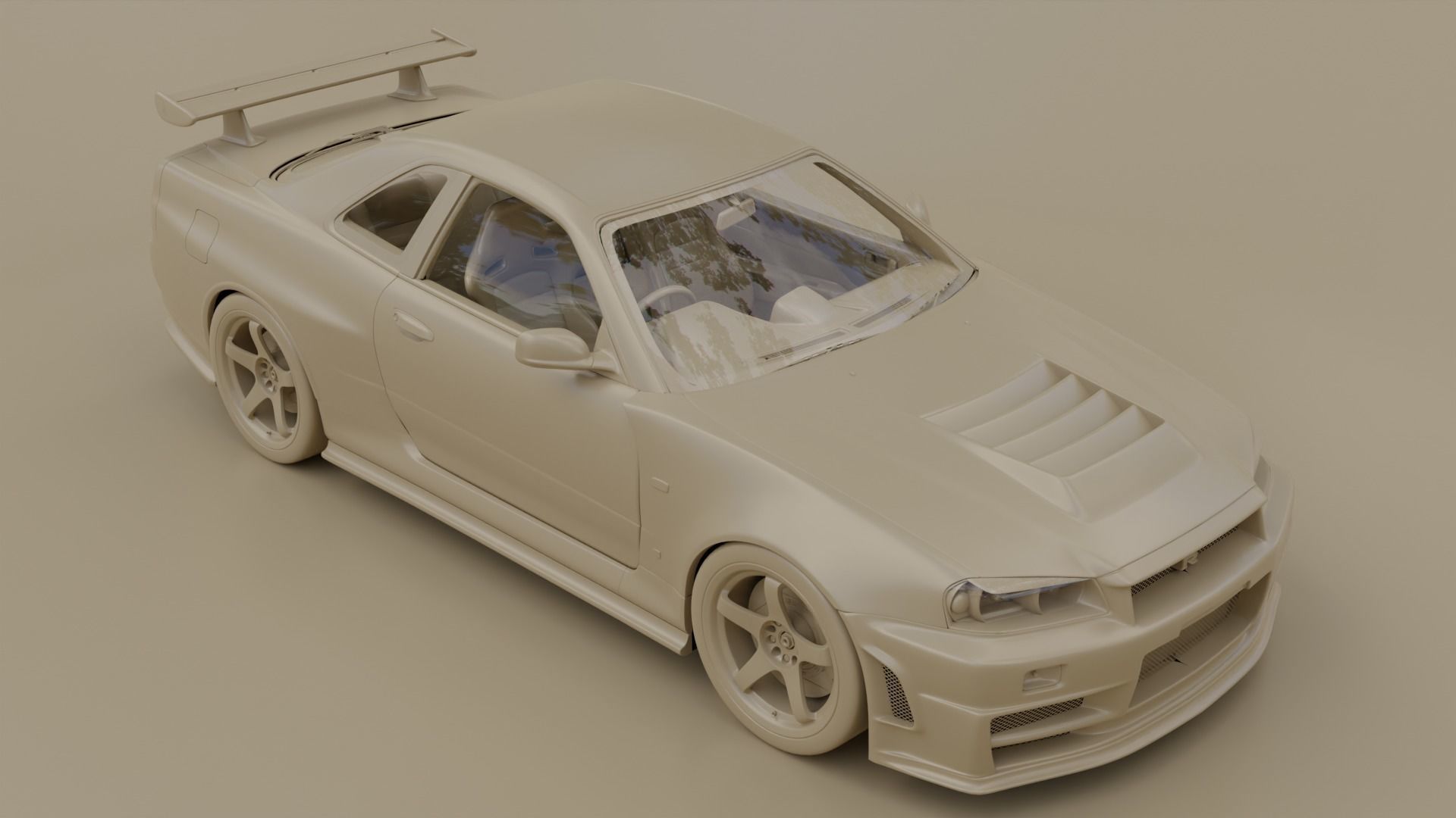 Nissan Skyline GTR R34 Nismo Z-Tune  3D model_19