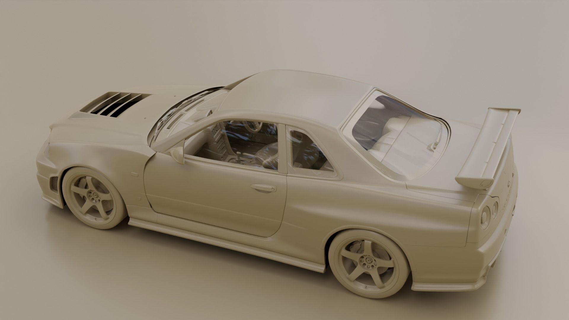 Nissan Skyline GTR R34 Nismo Z-Tune  3D model_16
