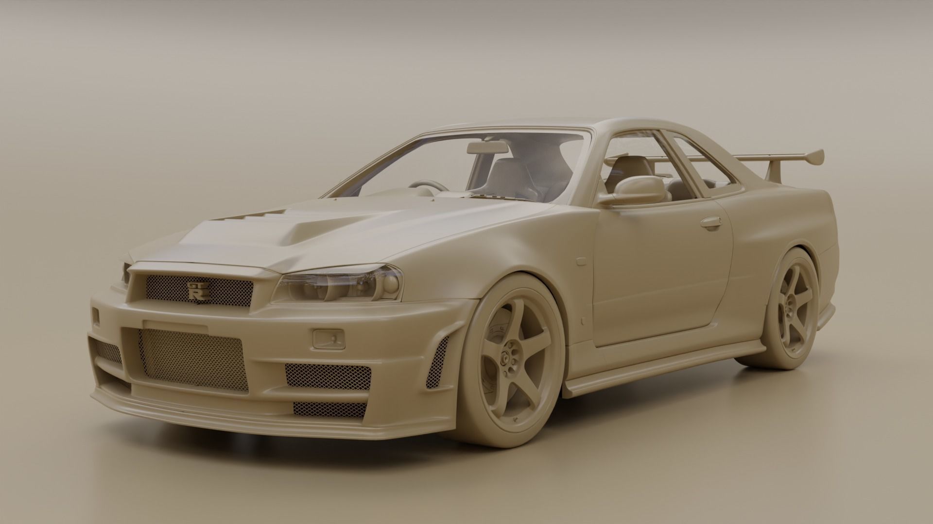 Nissan Skyline GTR R34 Nismo Z-Tune  3D model_15