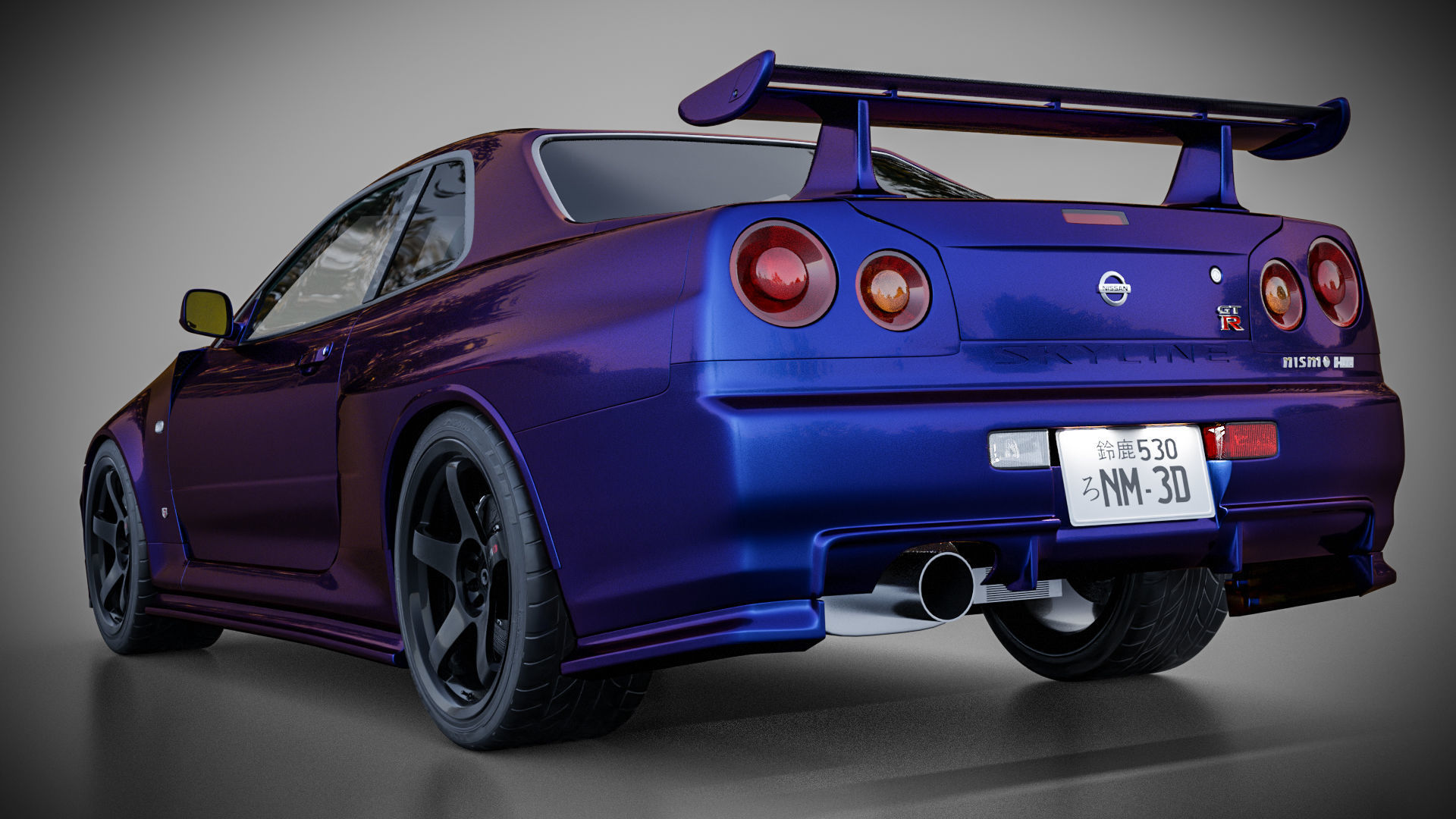 Nissan Skyline GTR R34 Nismo Z-Tune  3D model_9
