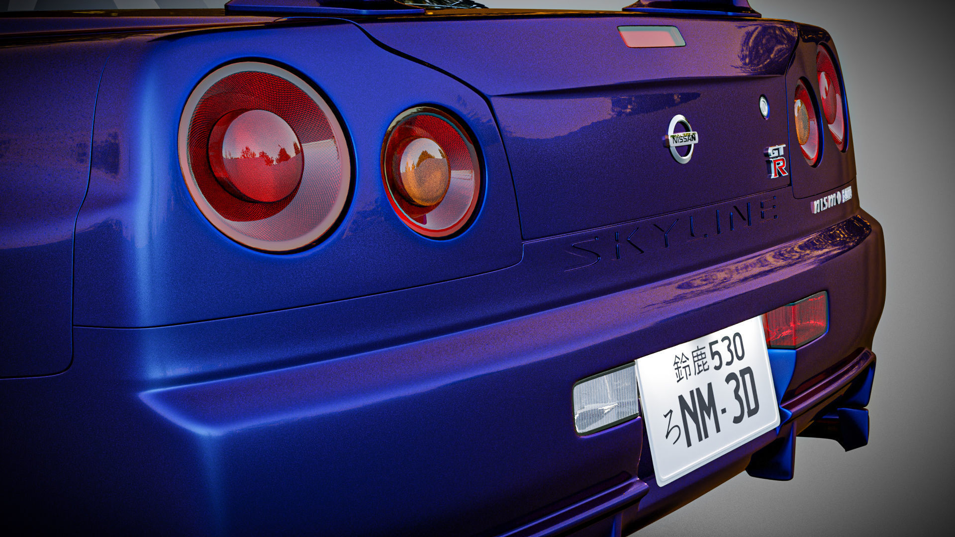 Nissan Skyline GTR R34 Nismo Z-Tune  3D model_10