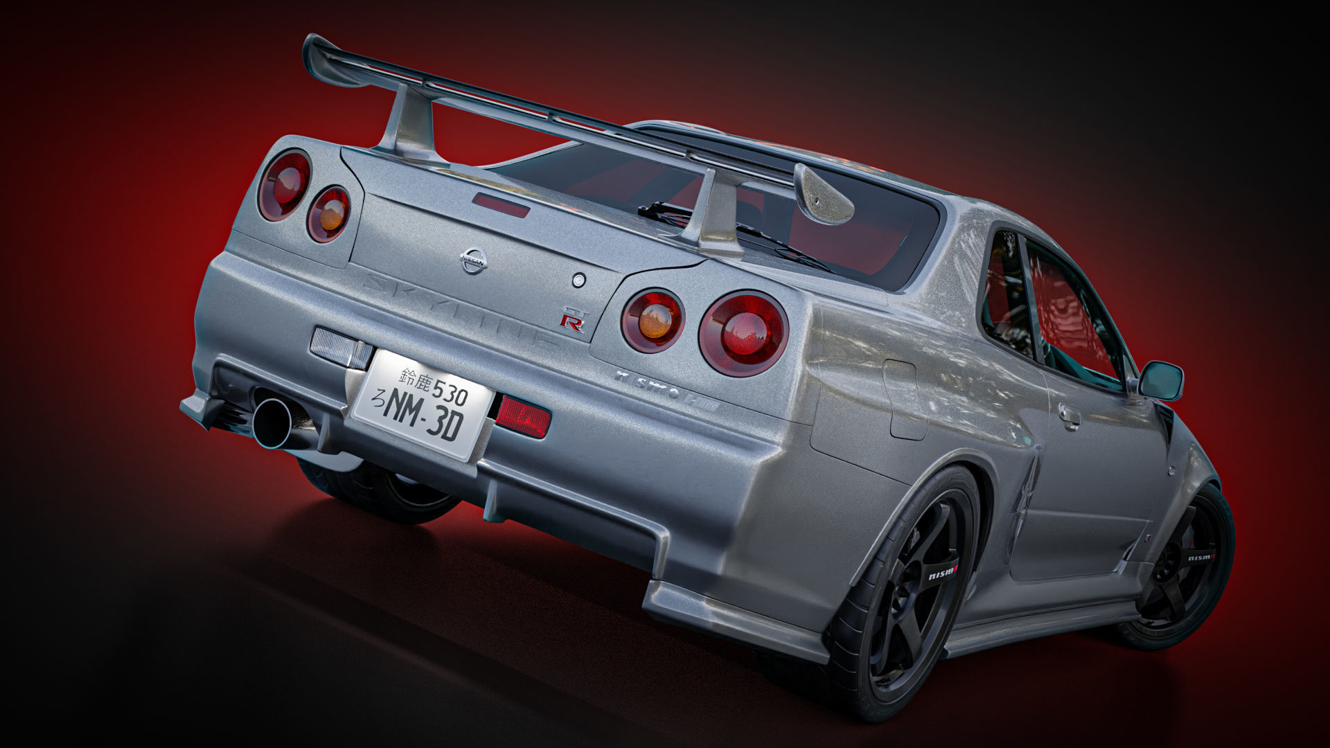 Nissan Skyline GTR R34 Nismo Z-Tune  3D model_3