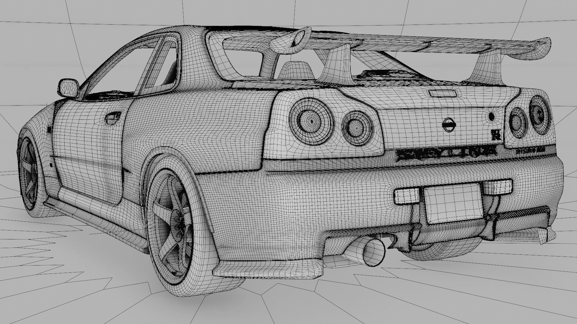 Nissan Skyline GTR R34 Nismo Z-Tune  3D model_24