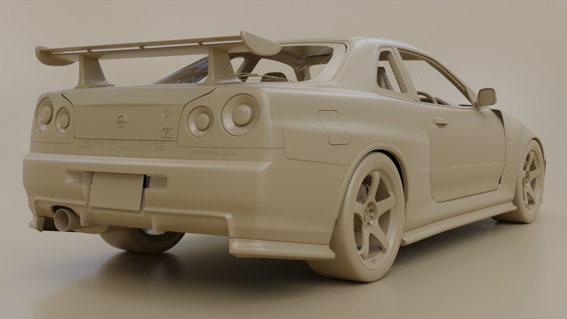Nissan Skyline GTR R34 Nismo Z-Tune  3D model_18