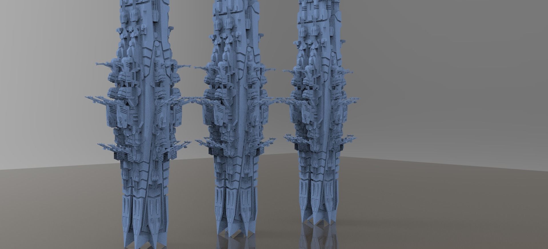 Space Station laboratory Tower 3D model_1