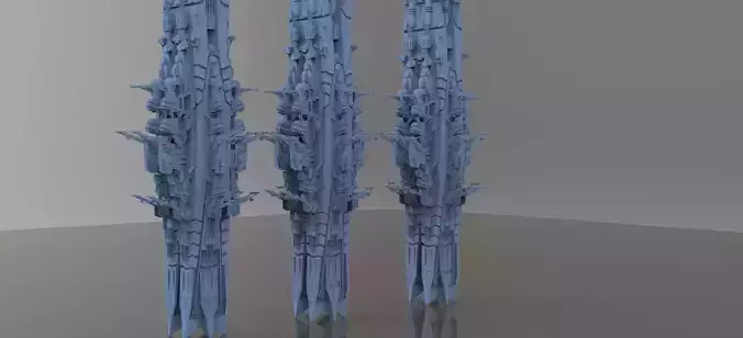 Space Station laboratory Tower 3D model