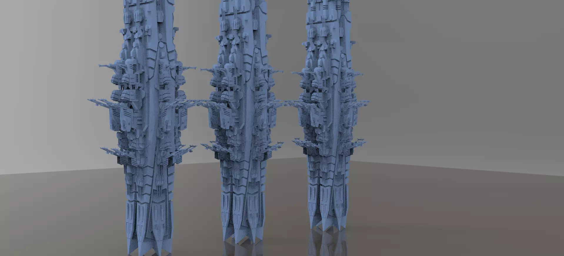 Space Station laboratory Tower 3D model_0