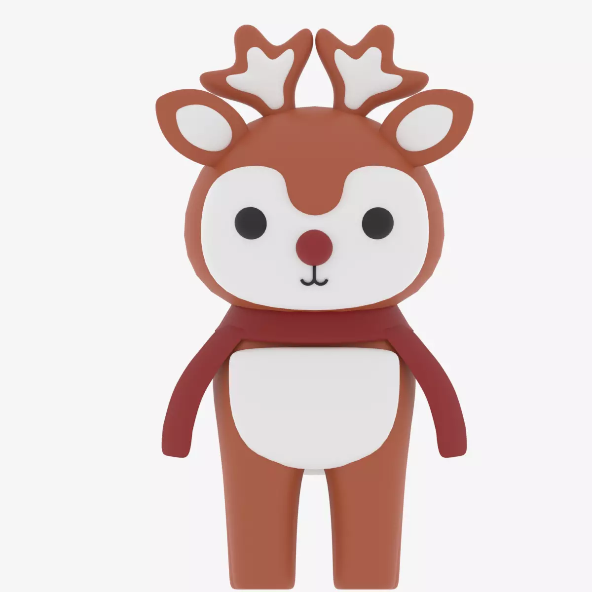 Cartoon Cute Deer 3D model