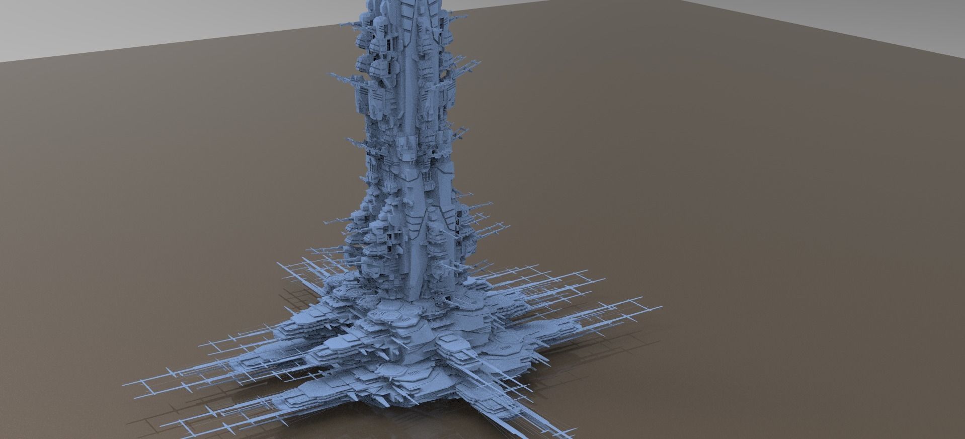 Space Station science facility exterior  3D model_1