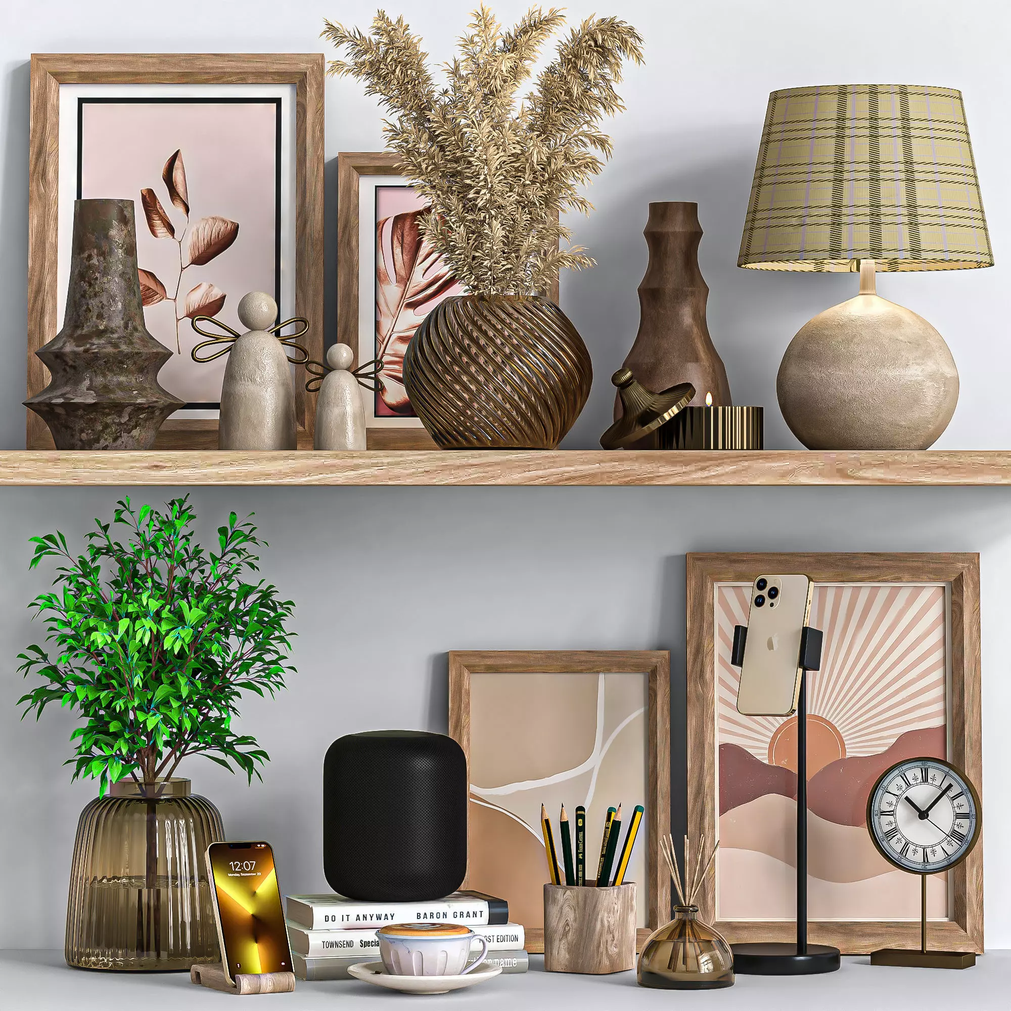 Decorative set 08 3D model_0