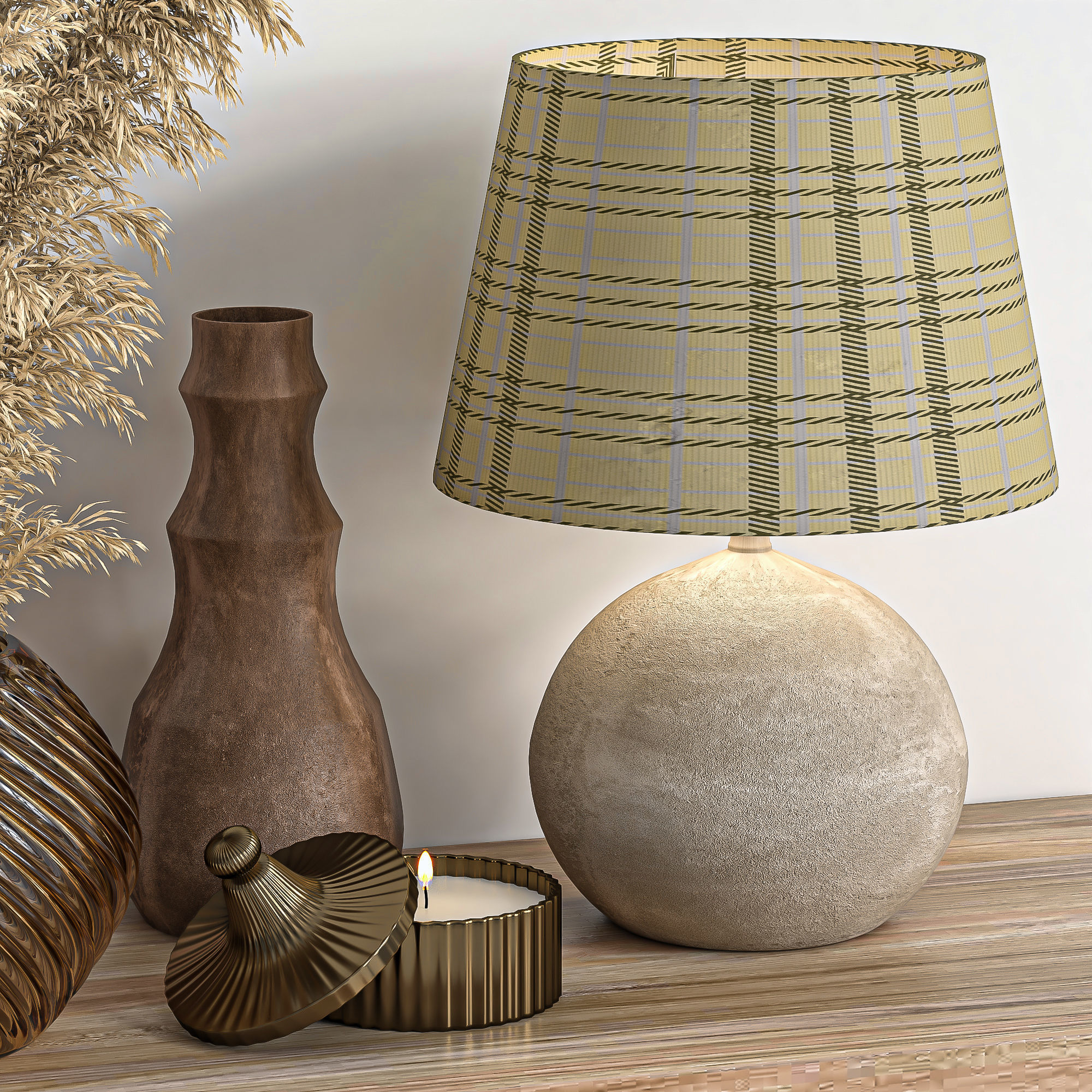 Decorative set 08 3D model_4