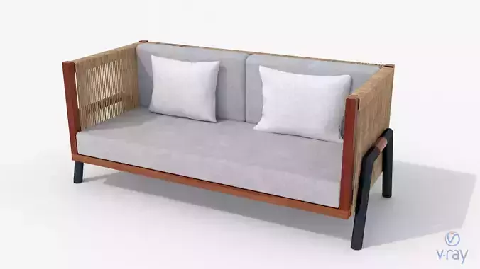 Tropical rattan chair