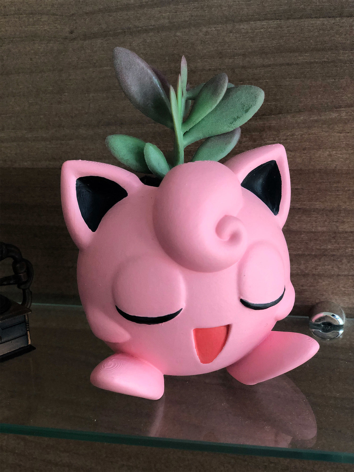 JIGGLYPUFF POKEMON PLANTER VASE PENCIL CASE 3D print model_4