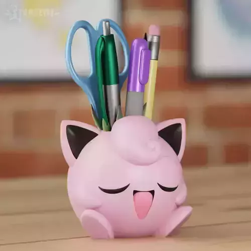 JIGGLYPUFF POKEMON PLANTER VASE PENCIL CASE