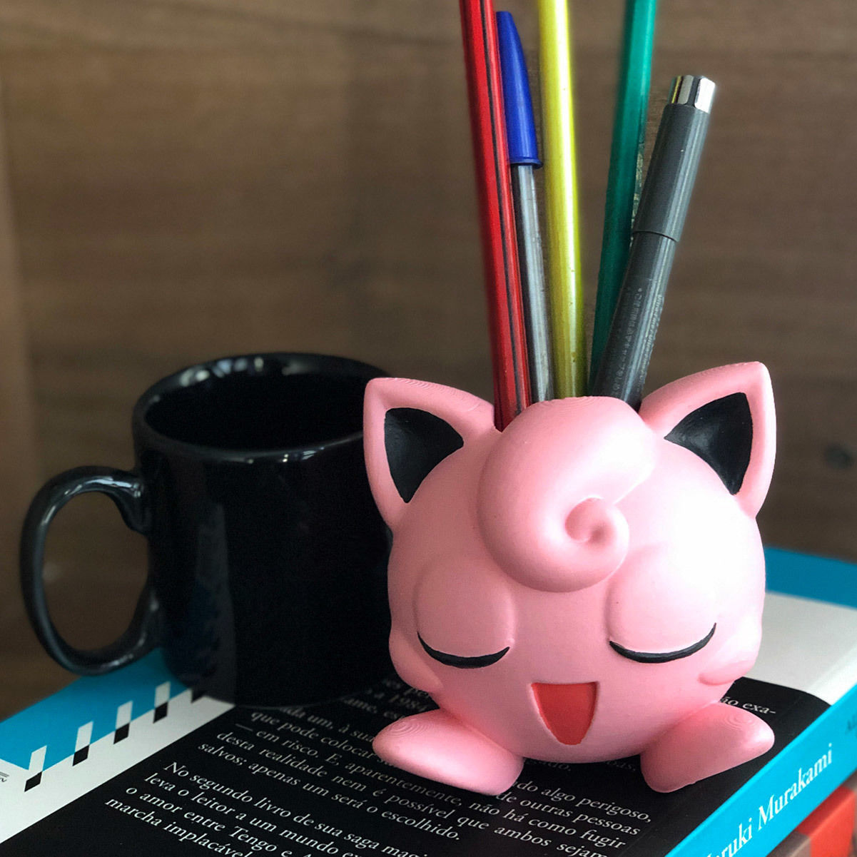 JIGGLYPUFF POKEMON PLANTER VASE PENCIL CASE 3D print model_6