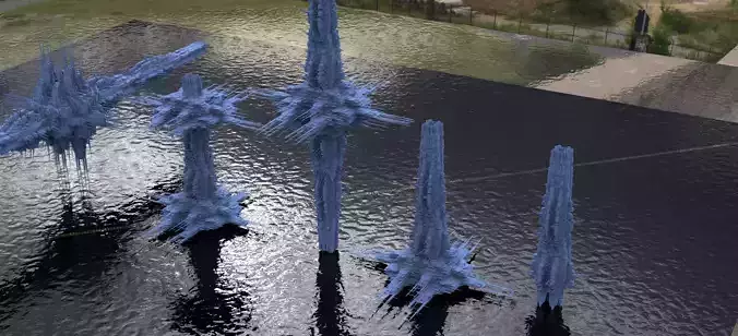 Space Station science military facility exterior models 5 3D model