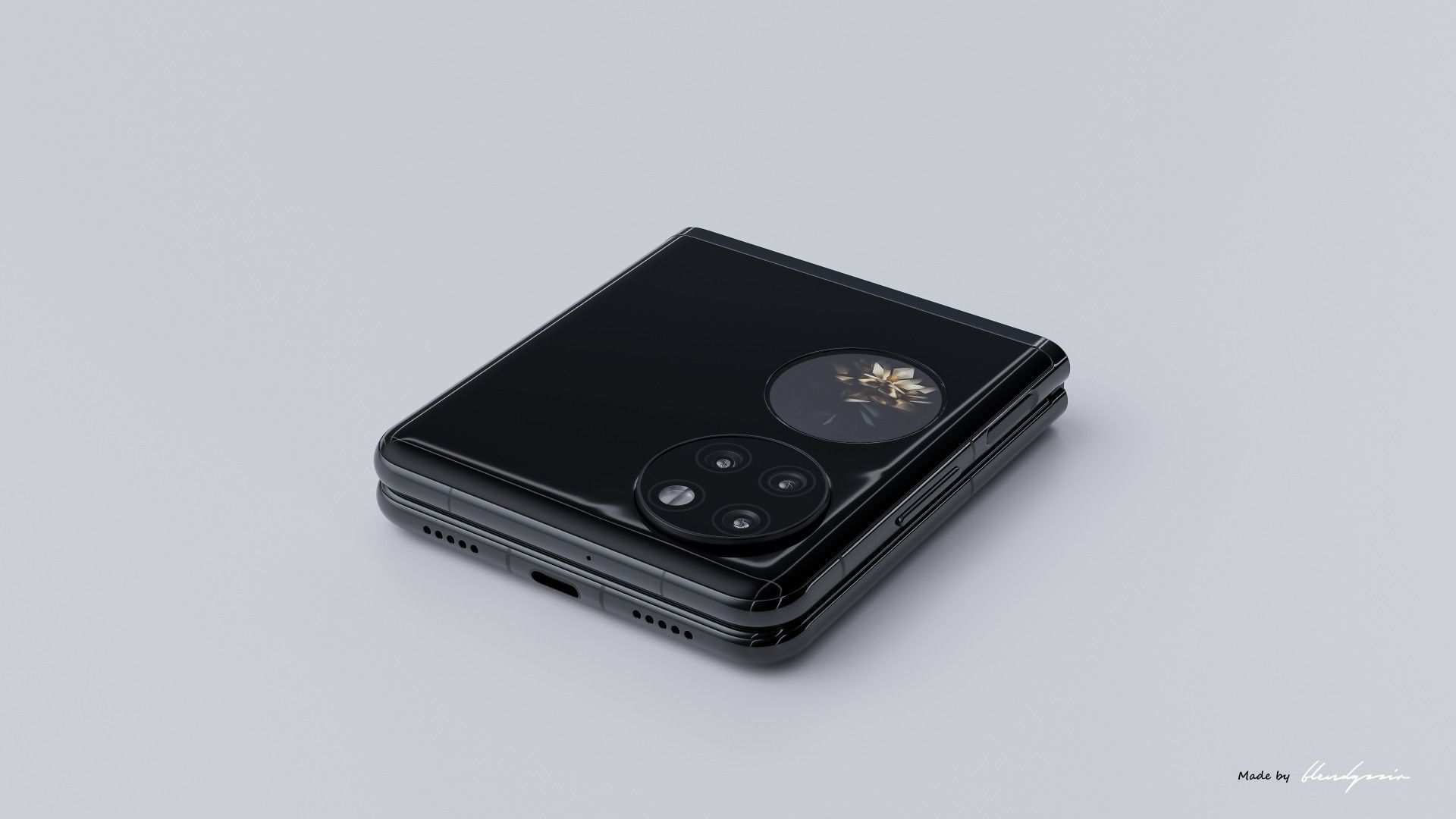 HUAWEI P50 POCKET 3D model_14