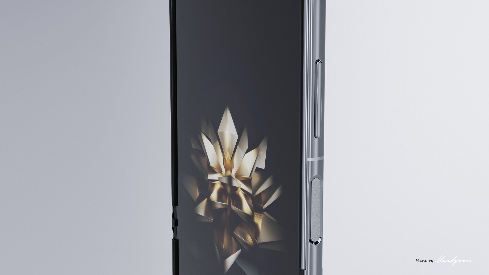 HUAWEI P50 POCKET 3D model_2