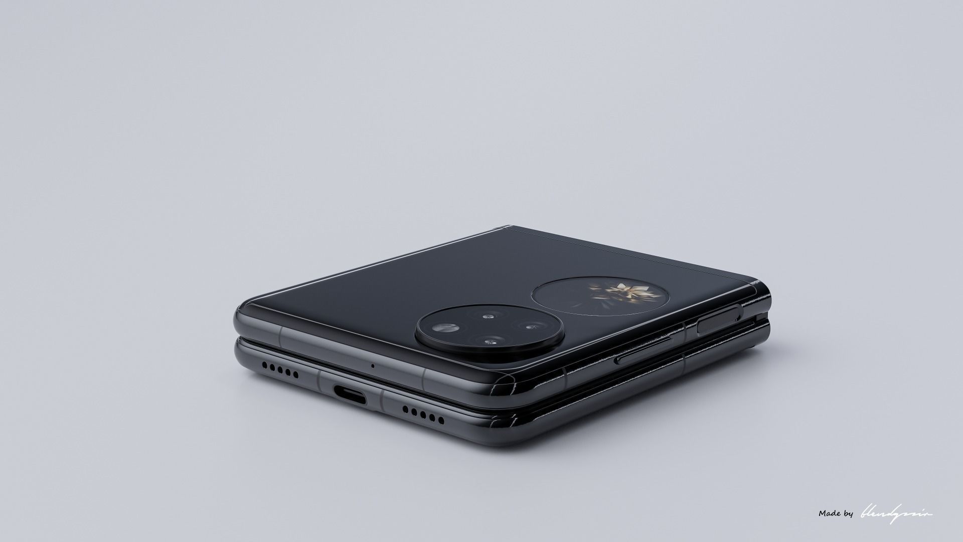 HUAWEI P50 POCKET 3D model_9