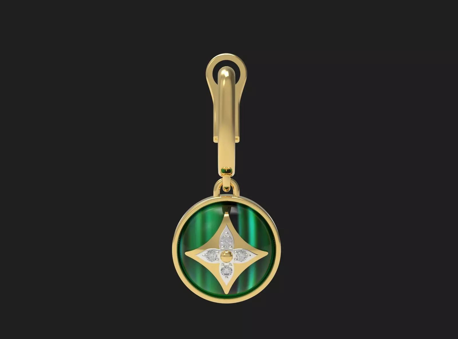 LV Earrings 3D print model