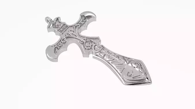 Cross silver pendant