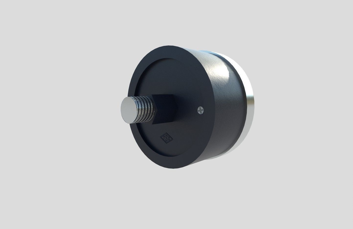 Pressure Gauge M2 Low-poly 3D model_4