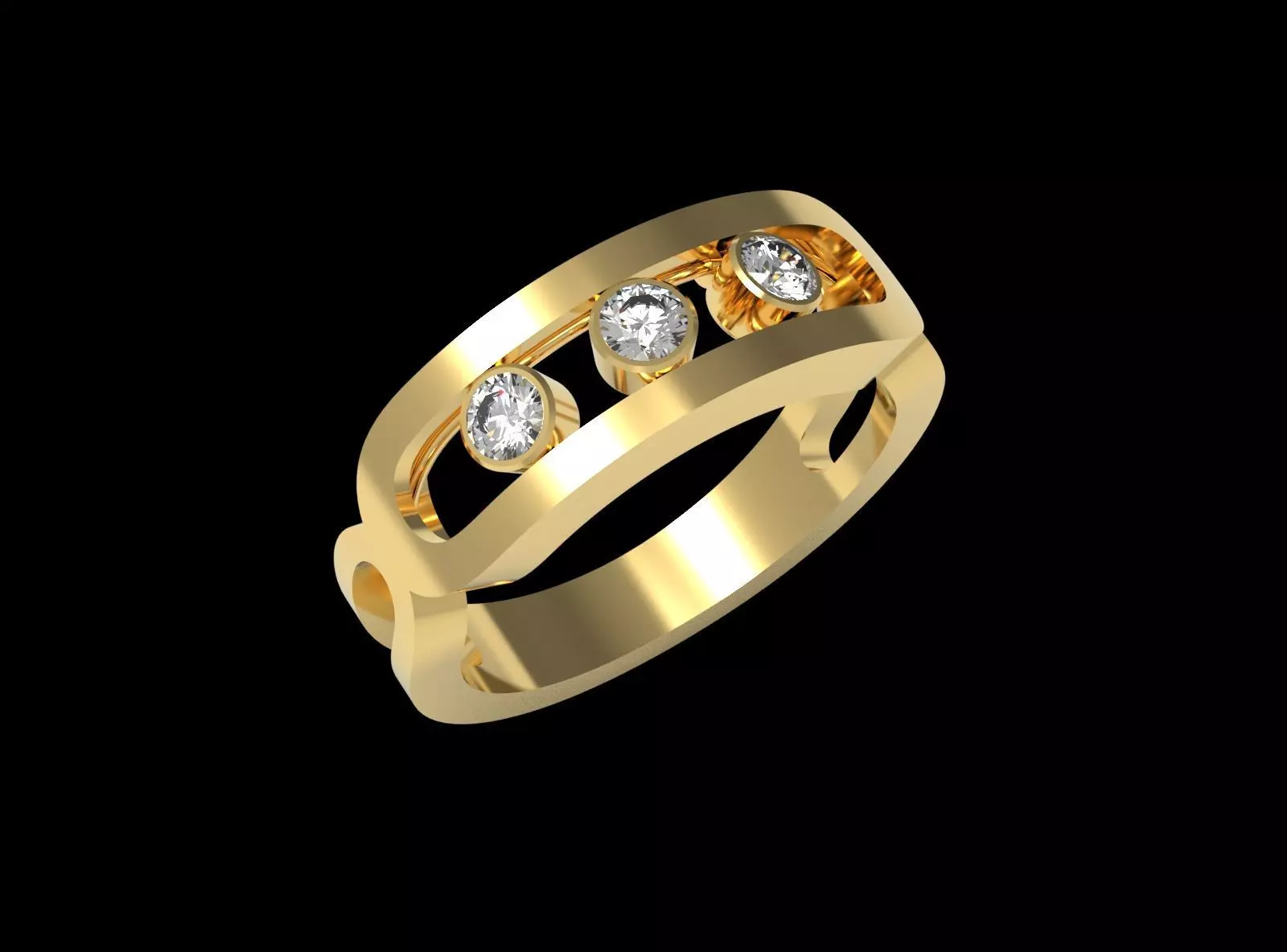 Messika Ring  3D print model_0