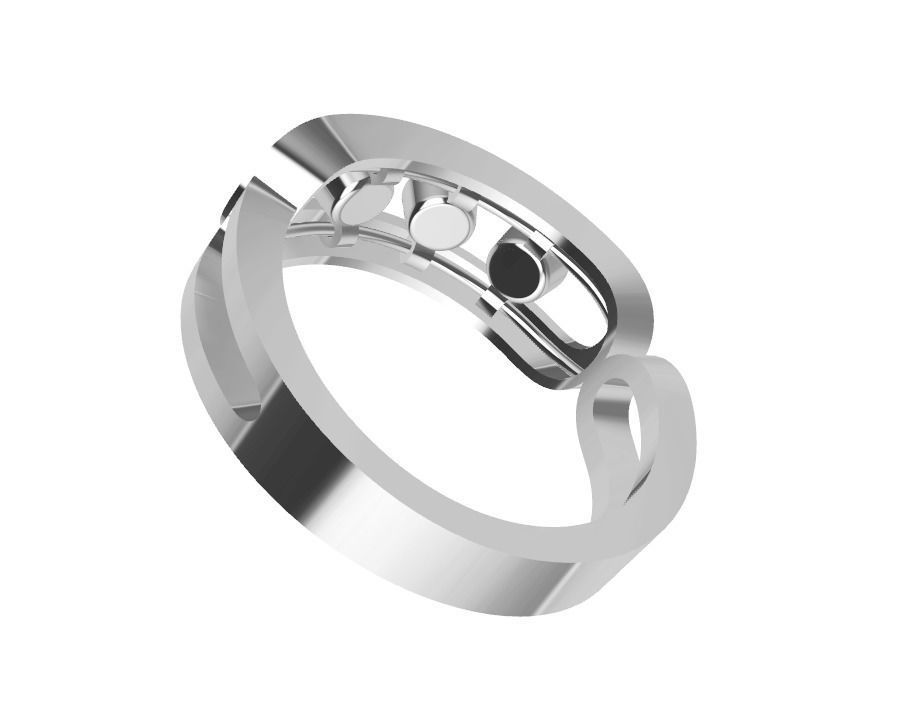 Messika Ring  3D print model_2