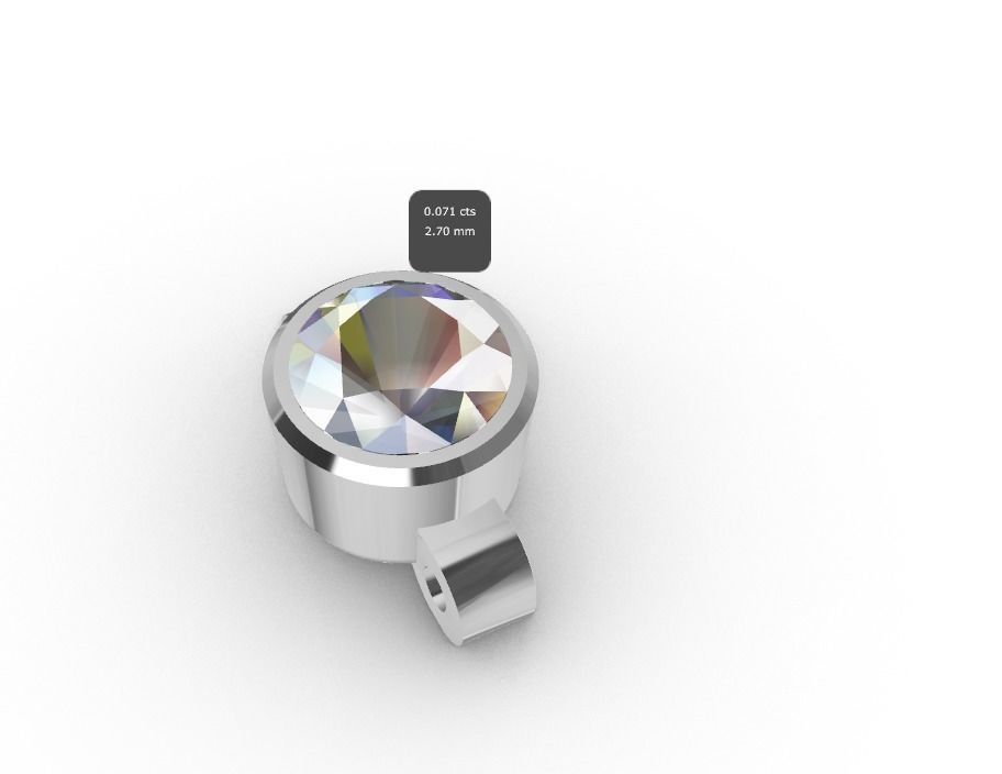 Messika Ring  3D print model_3