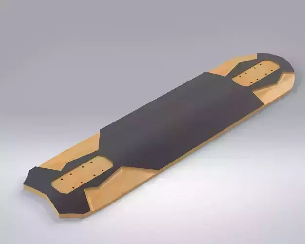 Downhill longboard deck