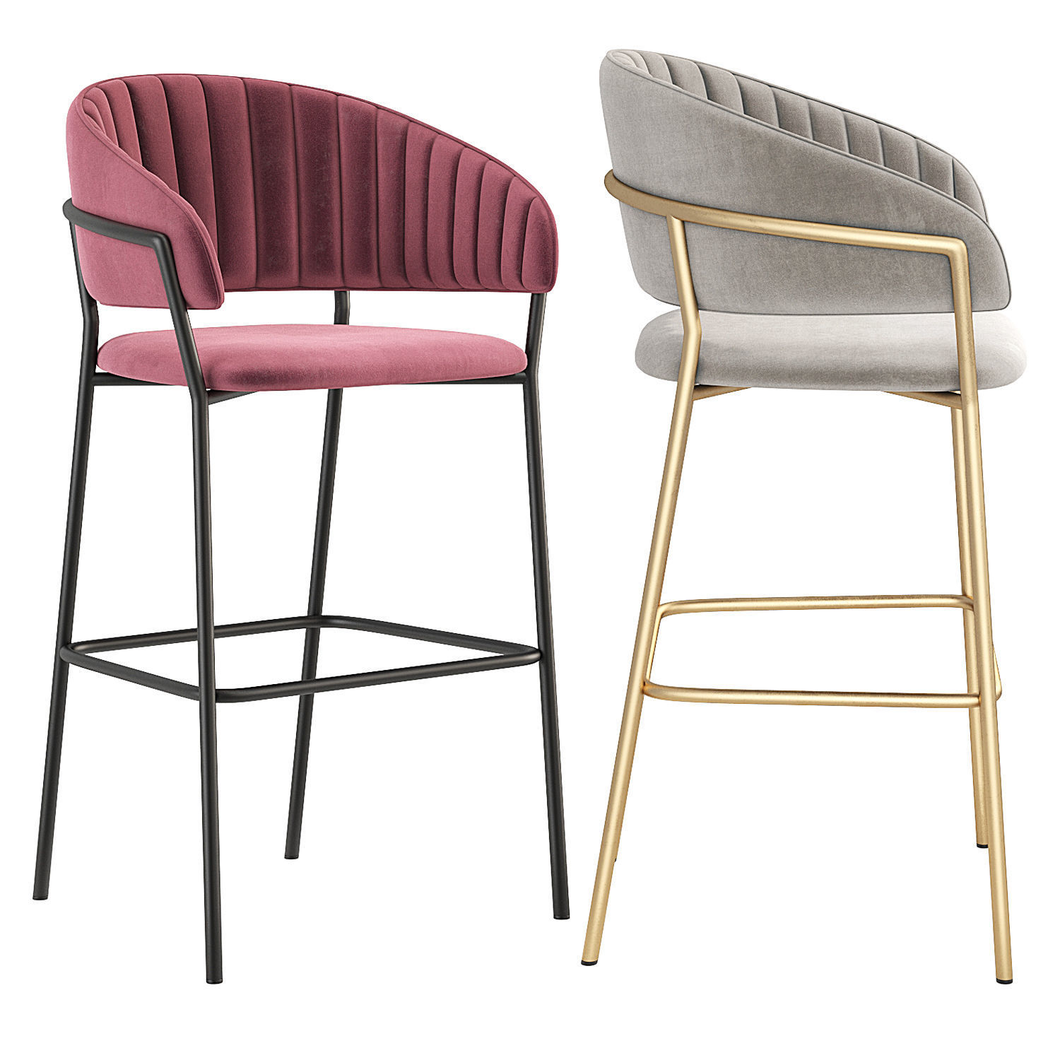 Deephouse Pisa Bar Stool 3D model_2
