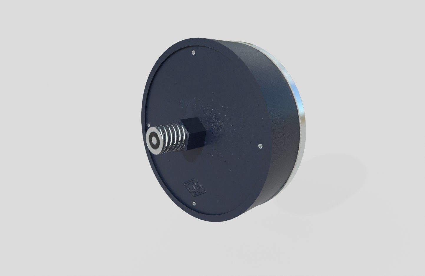 Pressure Gauge M4 Low-poly 3D model_12