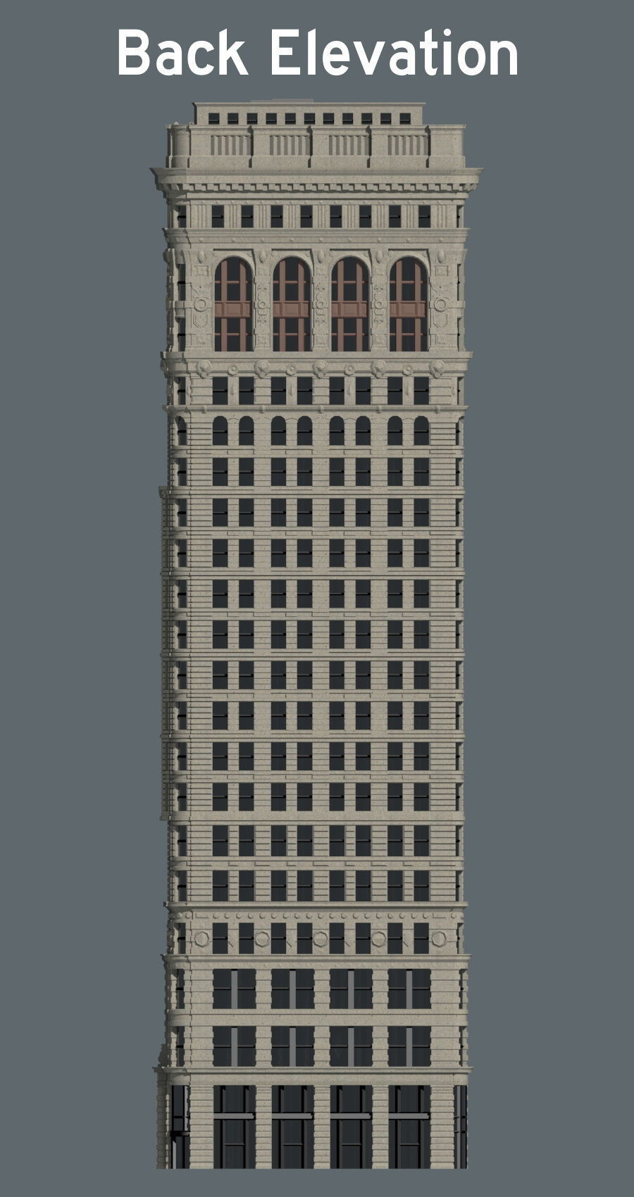 Flatiron Building 3D print model_5