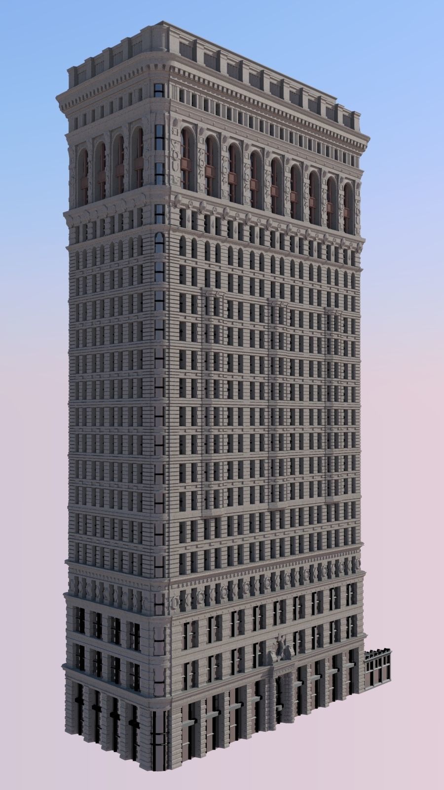 Flatiron Building 3D print model_2