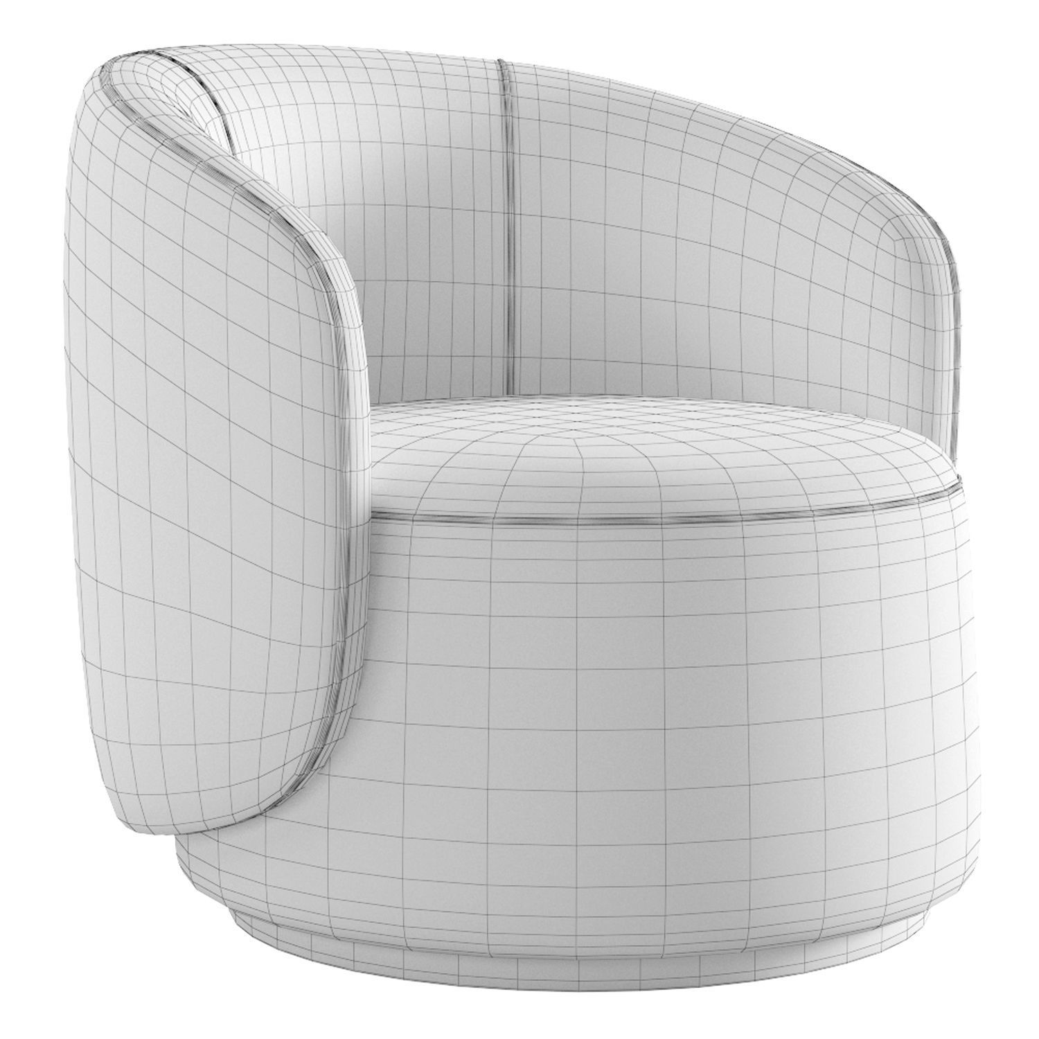 Fendi Casa Annabelle Armchair 3D model_10