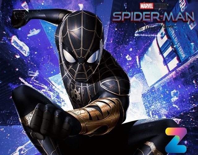 Spider-Man black and gold suit 3D model