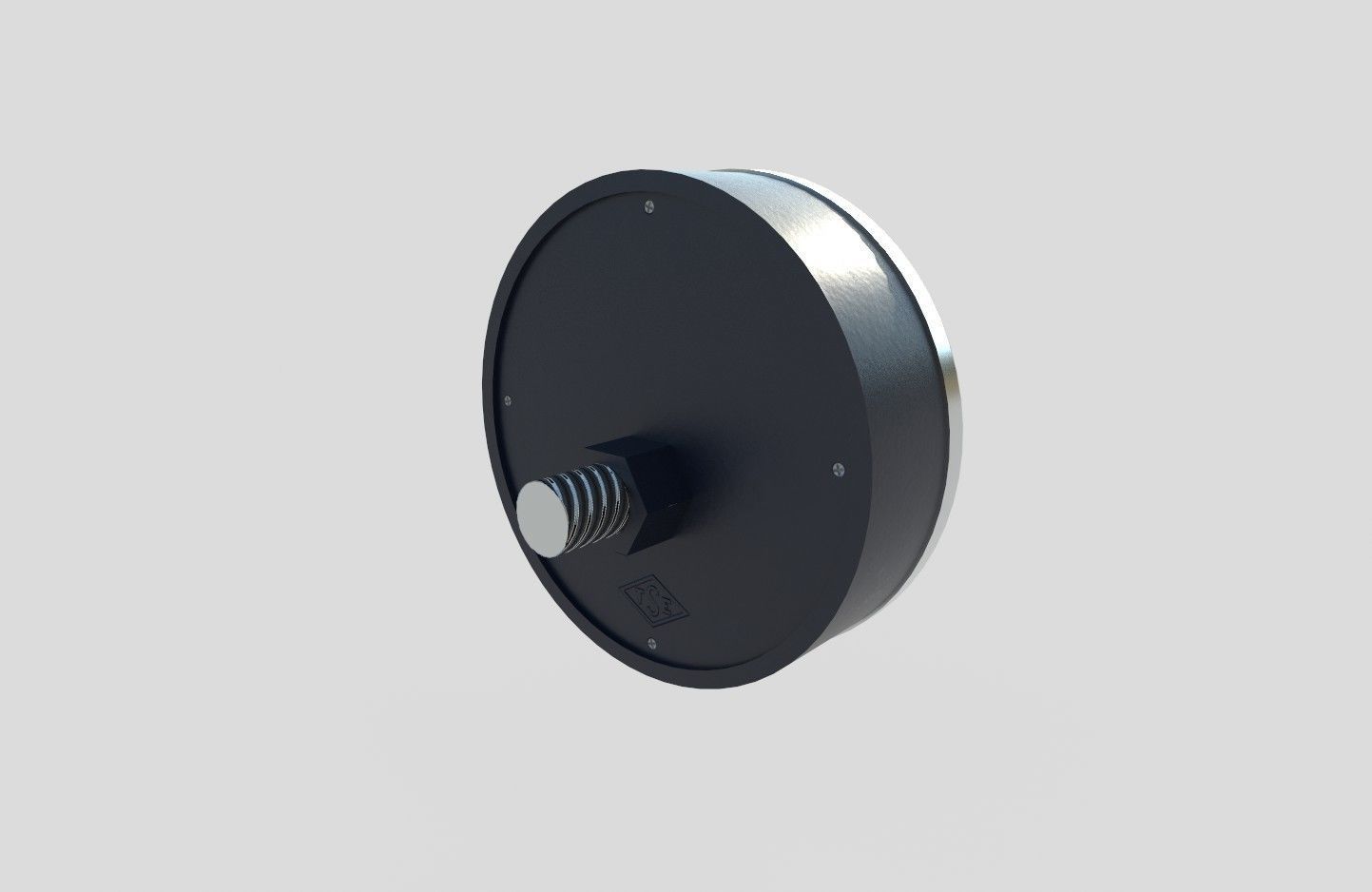 Pressure Gauge M7 Low-poly 3D model_4